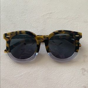 Karen Walker Lucite & Tortoise Sunglasses